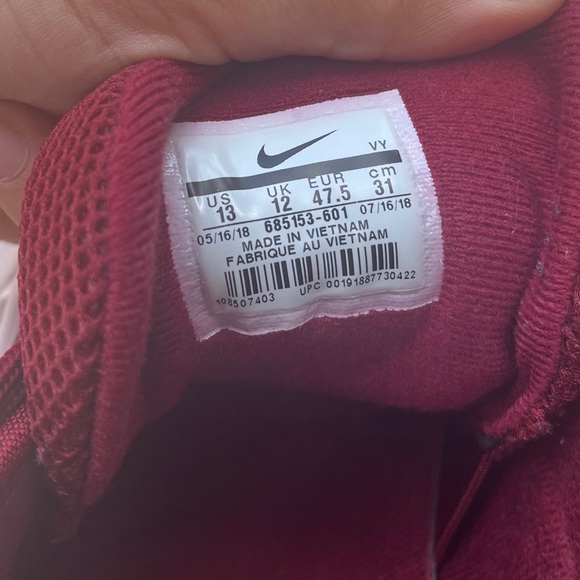 Nike Air Zoom Flight 96 Penny Hardaway Maroon High-Top Sneakers main image 6